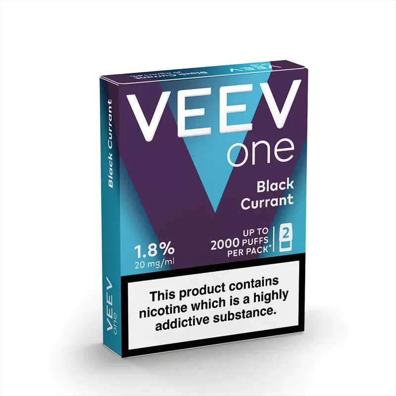 VEEV ONE Blackcurrant Pods (2 Pack) - Nicotine Strength#20mg (ED9B70)