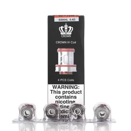 Uwell Crown IV Coils – 4 Pack - Coil#UN2 Mesh (0.23ohm> 60-70W)