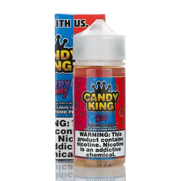 Candy King - No Nicotine Vape Juice - 100ml - Strawberry Pop Drops - Image 2
