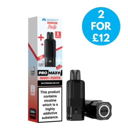 Hayati Pro Max + 6000 Prefilled Pods (5mg) - Vape Co