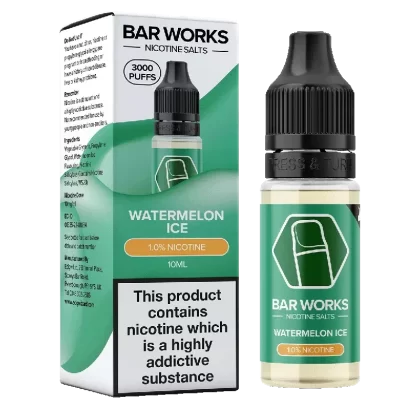 Watermelon Ice Nic Salt by Bar Works – 10ml