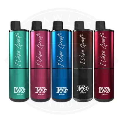 IVG 2400 RECHARGEABLE Vape Kit - Flavour#Apple Edition>Berry Lemonade Ice>Berry Fizz>Blackcurrant Lemonade>Blackcurrant Menthol>Blackcurrant Edition>Blueberry Edition>Blueberry Fusion>Blue R