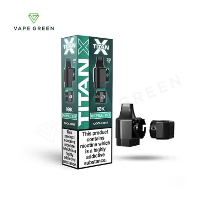 Cool Mint Prefilled Pod Refill Kit by Titan X