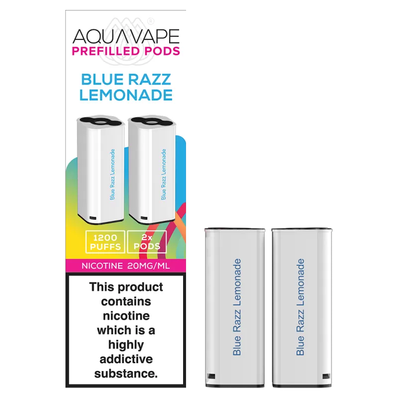 Blue Razz Lemonade Aquavape 2in1 Pods - Vapeshop Co