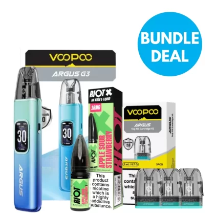 10mg (1%) Voopoo Argus G3 Pod Kit Bundle - Voopoo / Pod Kit / Aurora Blue / Aurora Purple / Diamond Pink / Diamond White / Midnight Black / Moss Green / Pearl White / Snow Blue / Space Grey