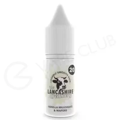 Vanilla Milkshake Wafers Nic Salt E-Liquid by The Lancashire Creamery