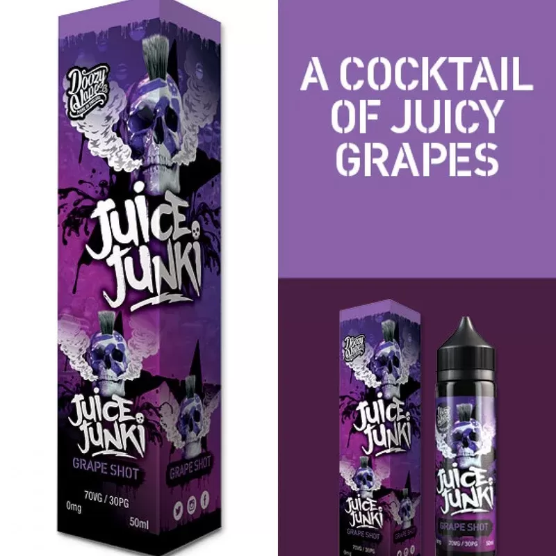 Doozy Vape – Juice Junki Grape Shot – E-Liquid- 50ml
