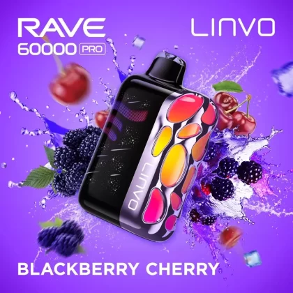 Linvo Rave 60000 Pro Disposable Vape – Blackberry Cherry