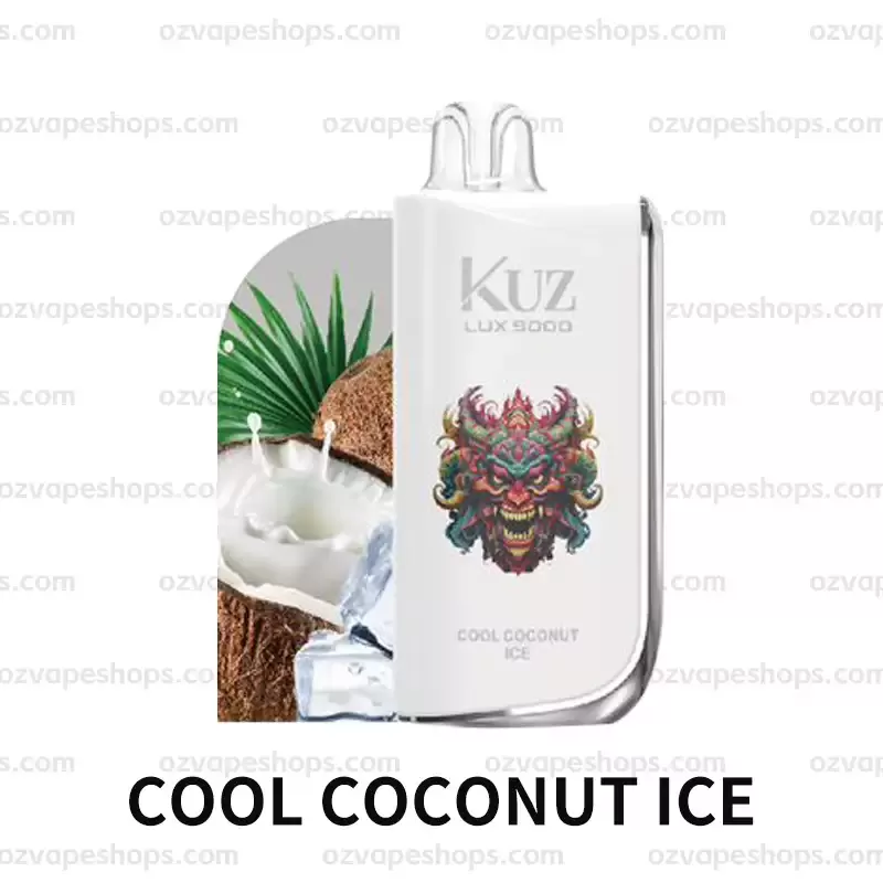 KUZ Ultra 9000 Puffs – COOL COCONUT ICE - Ozvapeone