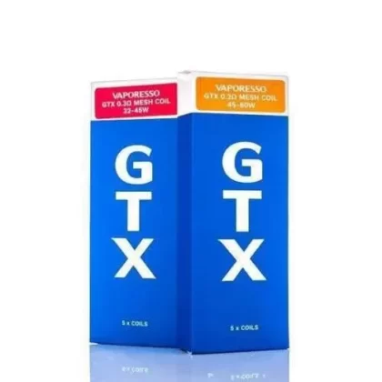 VAPORESSO GTX COILS 5pk - Choose#GTX 0.2ohm>GTX 0.3ohm>GTX 0.4ohm>GTX 0.6ohm>GTX 0.8ohm>GTX 1.2ohm Mesh>GTX 1.2ohm Regular