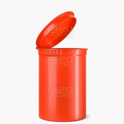 Child Resistant | Opaque Strawberry Pop Top PCR Bottles | 30dr – 7g – 150 Count