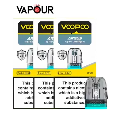 VooPoo Argus V2 Replacement Pods - 1.0ohm Top-Fill 3ml