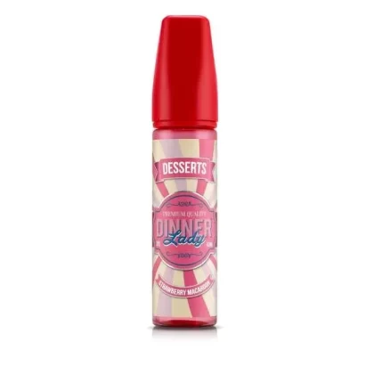 STRAWBERRY MACAROON E LIQUID BY DINNER LADY – DESSERTS 50ML 70VG