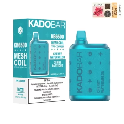 KADO BAR DISPOSABLE VAPE (6500 PUFFS) – Cherry Watermelon