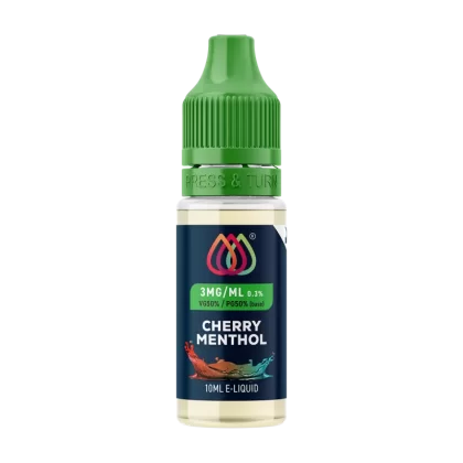 Cherry Menthol E-Liquid by Aquavape - 10ml - 3mg - Vape Product