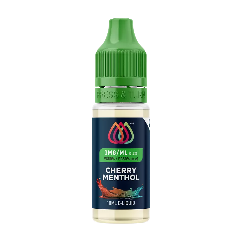Cherry Menthol E-Liquid by Aquavape - 10ml - 3mg - Vape Product