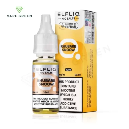 Rhubarb Snoow Nic Salt E-Liquid by Elf Bar Elfliq - Eliquidsupply