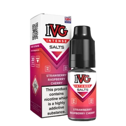 Strawberry Raspberry Cherry Nic Salts E-Liquid Intense Salts Series by IVG (10ml) - Vapekit Co