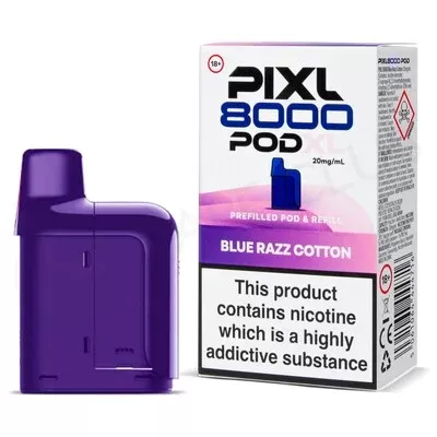 Blue Razz Cotton Pixl 8000 Refill Pod