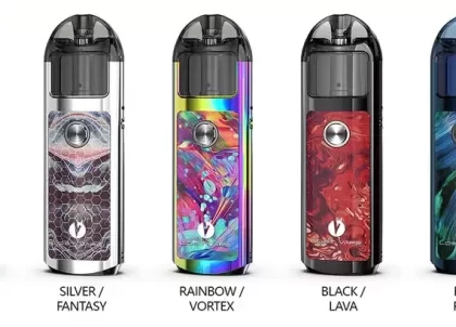Lost Vape Lyra Pod Device - Color#Green/Leather>Silver/Leather>Black/Leather>Rainbow/Leather>Blue/Leather>Green/Peacock>Silver/Fantasy>Rainbow/Vortex>Black/Lava>Blue/Ripple