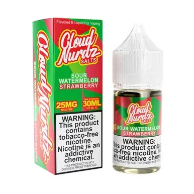 Sour Watermelon Strawberry Cloud Nurdz TFN Salts 30mL