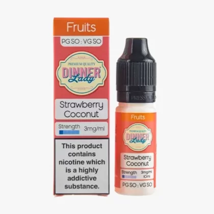 Strawberry Coconut 50/50 E-Liquid by Dinner Lady - 12mg