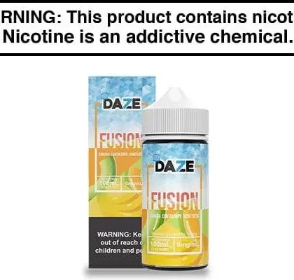 BANANA HONEYDEW CANTALOUPE ICED BY 7 DAZE FUSION 100ML - Vapejuice