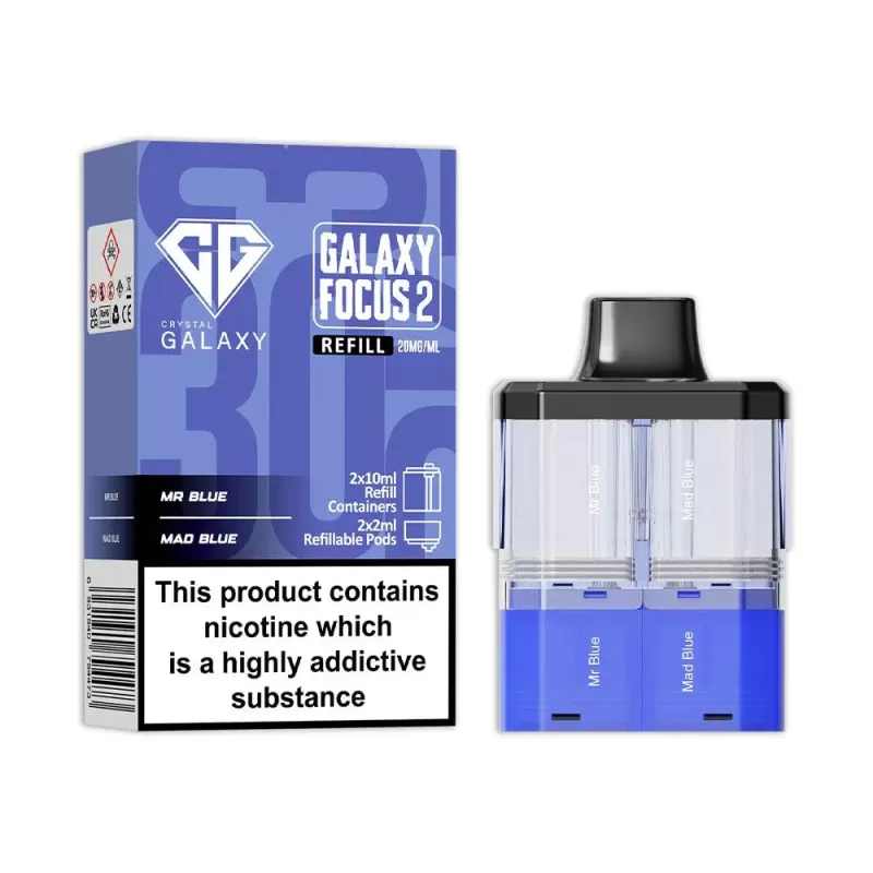 Crystal Galaxy Focus 2 Prefilled Pods - Lemon Lime / Lemon Peach Passionfruit