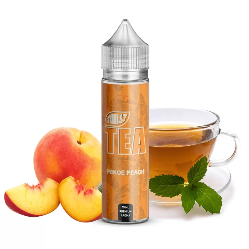 Pekoe Peach 50ml Ejuice by Twist Tea PGVG - Image 2