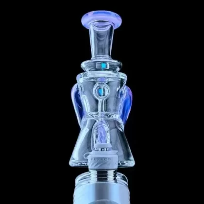 Iridescent Glass: Purple Rain – SUPERIOR Gilcycler Puffco Peak Attachment