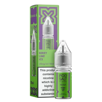 POD SALT NEXUS BERRY LIME ICE 10ML NIC SALT E-LIQUID