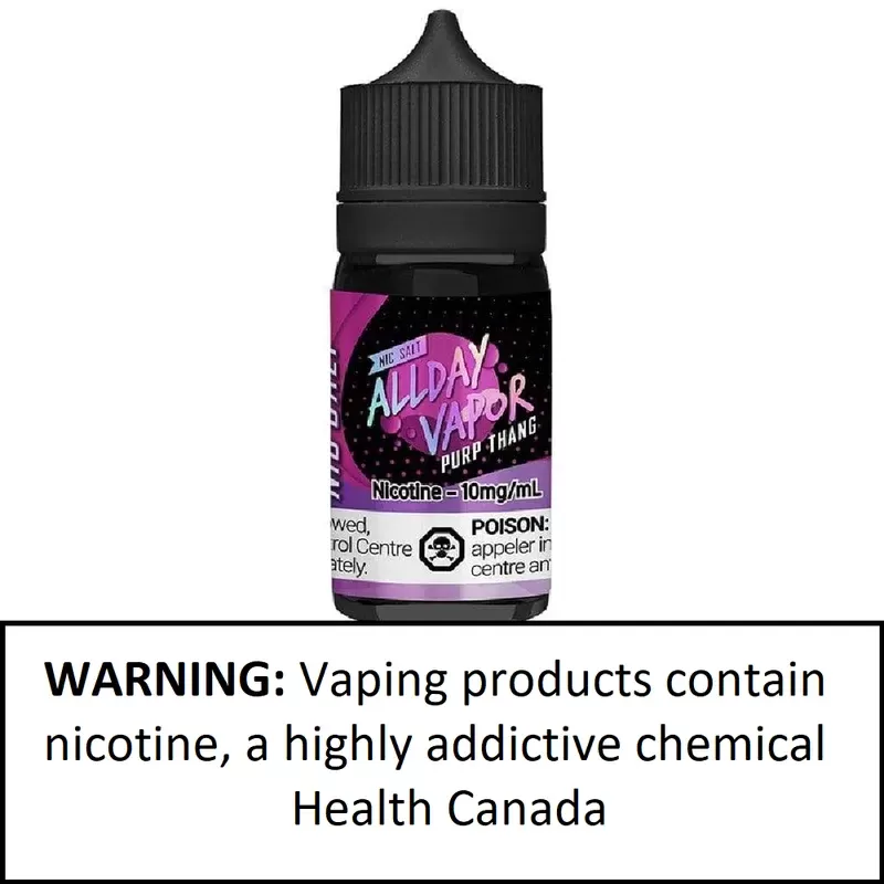 Allday Vapor Salt Purp Thang