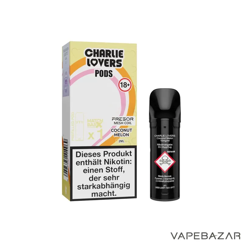 Charlie Lovers Pods – Coconut Melon (1er Pack) - Vapebazar - Image 3