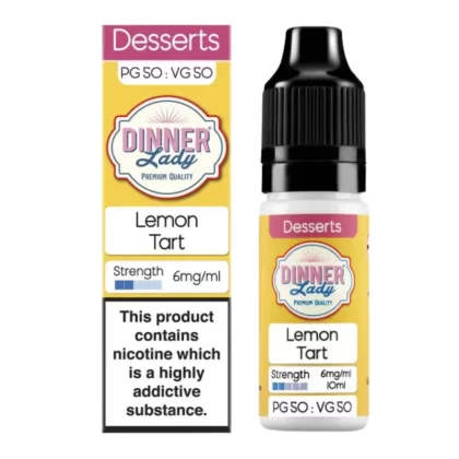 Lemon Tart E-Liquid 50/50 Series by Dinner Lady (10ml) - 3mg