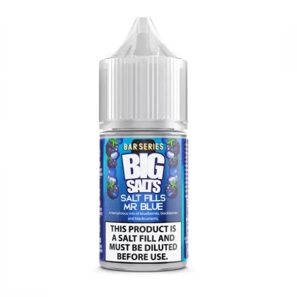 Big Salts Mr Blue Blueberry Blackberry Blackcurrant – 20ml Salt Fills E Liquid - 5mg Nic Strength Including Blue Salt Shots, 10mg Nic Strength Including Pink Salt Shots; Vape Product, Vape P