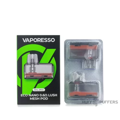 Vaporesso ECO Nano Pods - Resistance#0.6 ohm Lush Mesh>0.6 ohm Mesh>0.8 ohm Mesh>1.2 ohm Mesh