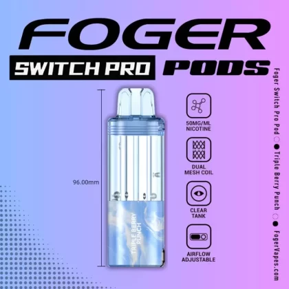 Foger Switch Pro Disposable POD ONLY Triple Berry Punch