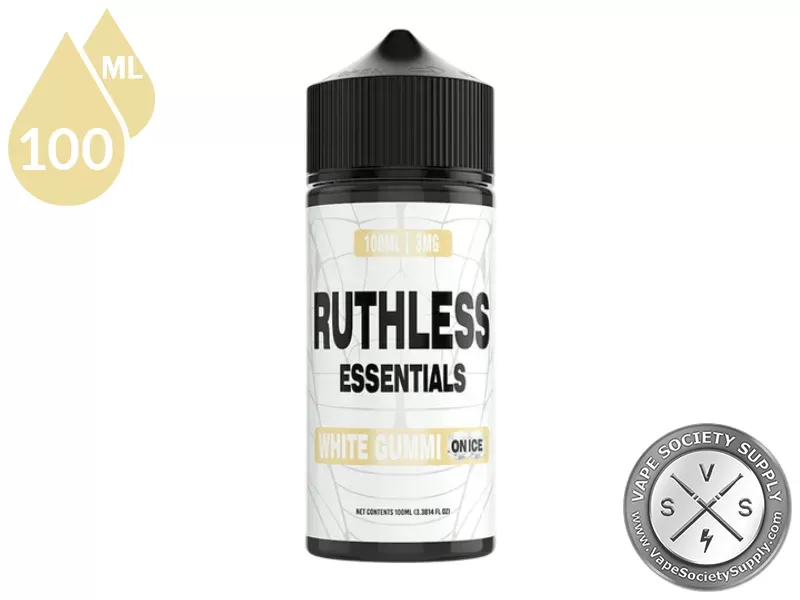 White Gummi On Ice Ruthless Essentials 100ml - Vape Product, Vape Product - Image 3
