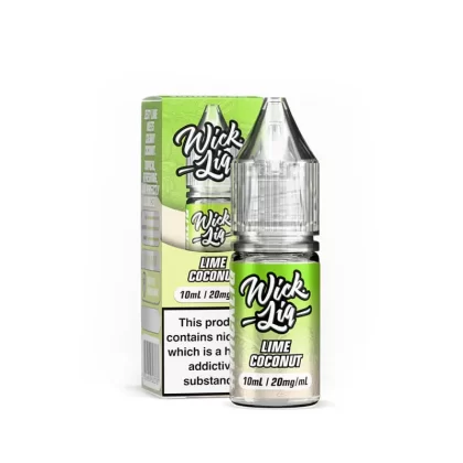 Wick Liq Bar Juice Lime Coconut 10ml Nic Salts E-Liquid - 20mg