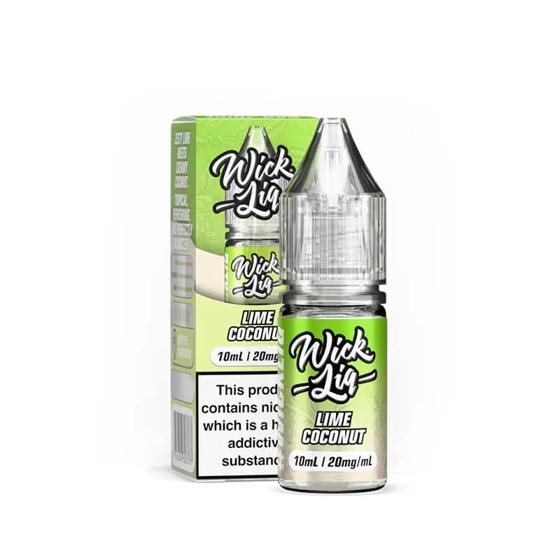 Wick Liq Bar Juice Lime Coconut 10ml Nic Salts E-Liquid - 20mg