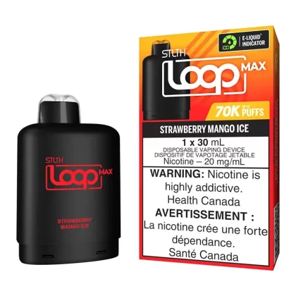 STLTH Loop Max E-Liquid Pod Pack – Strawberry Mango Ice - Nicotine Strength#20mg/ml