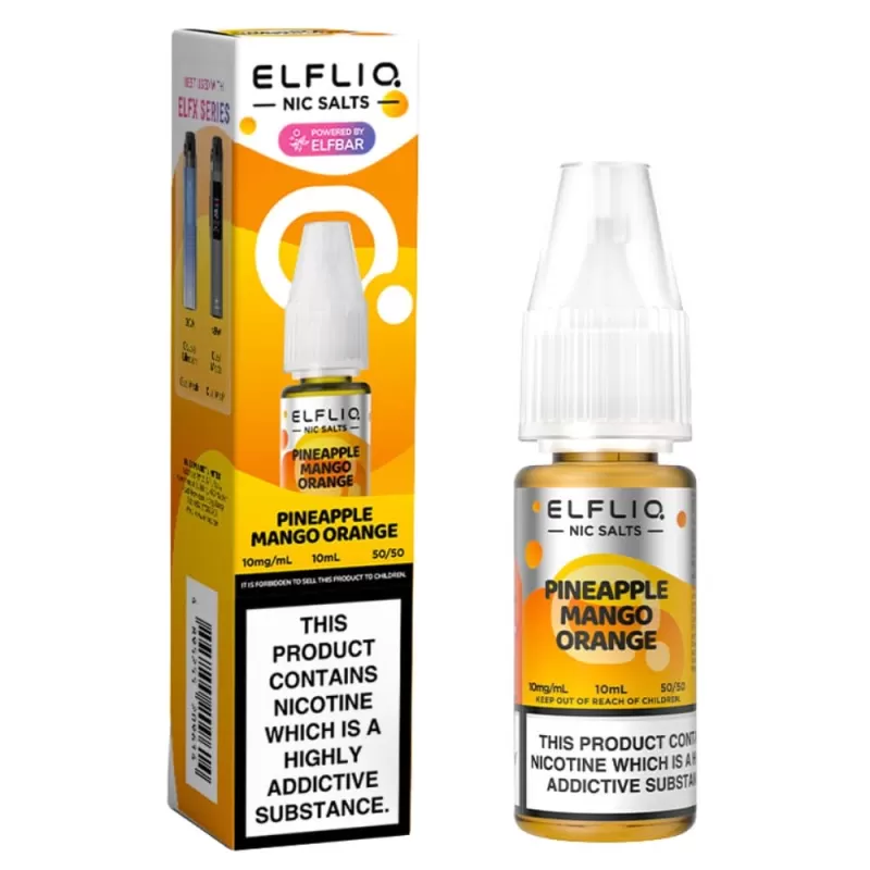 Pineapple Mango Orange Nic Salt E-Liquid by Elf Bar Elfliq (10ml) - 10mg