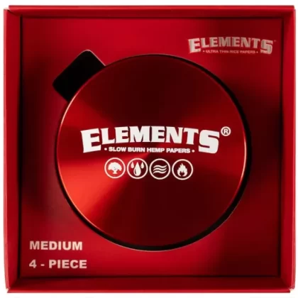 Elements Red Grinder Medium – 4-delige set