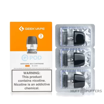 Geekvape Q Pods - 0.6 ohm (2mL Top Fill), 0.8 ohm (2mL Top Fill)