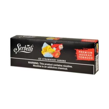 Serbetli Premium Hookah Tobacco Ice Strawberry Banana