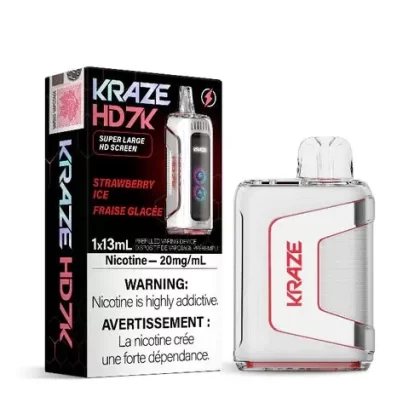 Kraze HD 7K – Strawberry Ice Disposable Vape