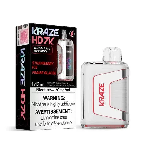 Kraze HD 7K – Strawberry Ice Disposable Vape