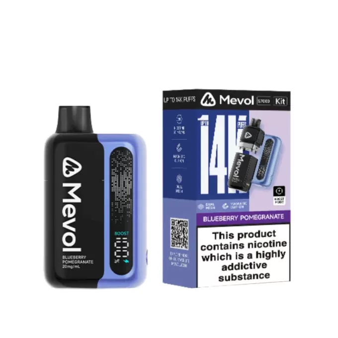 Mevol S7000 Pod Kit - 5 Pack - Spearmint - 5 Pack / Blueberry Sour Raspberry - 5Pack - Image 2