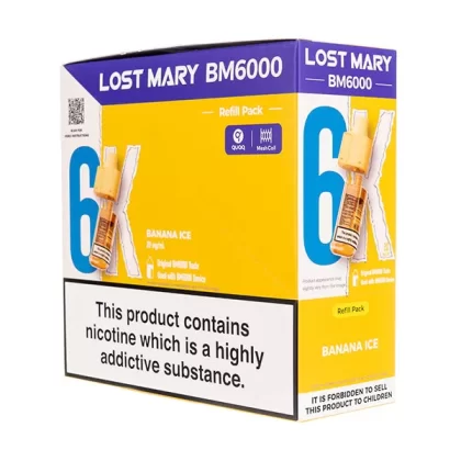Lost Mary BM6000 Prefilled Pod + Refill [Box of 5] - Menthol