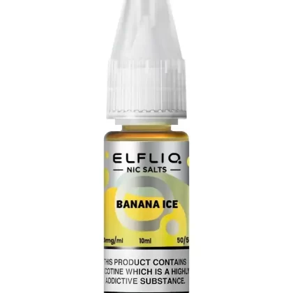 Elf Bar Elfliq Banana Ice Nic Salt Vape Juice - Strength 5mg